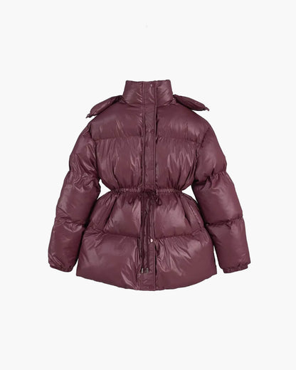 Seame CH - Brianna Drawstring Hooded Puffer Coat - Jackets - Py1762253591251228584