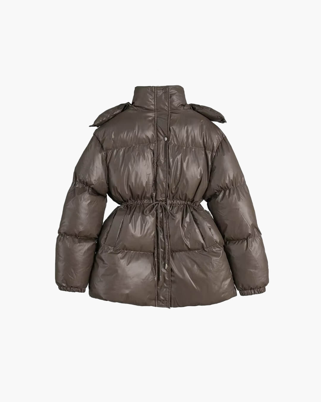 Seame CH - Brianna Drawstring Hooded Puffer Coat - Jackets - RL1762253591250507524