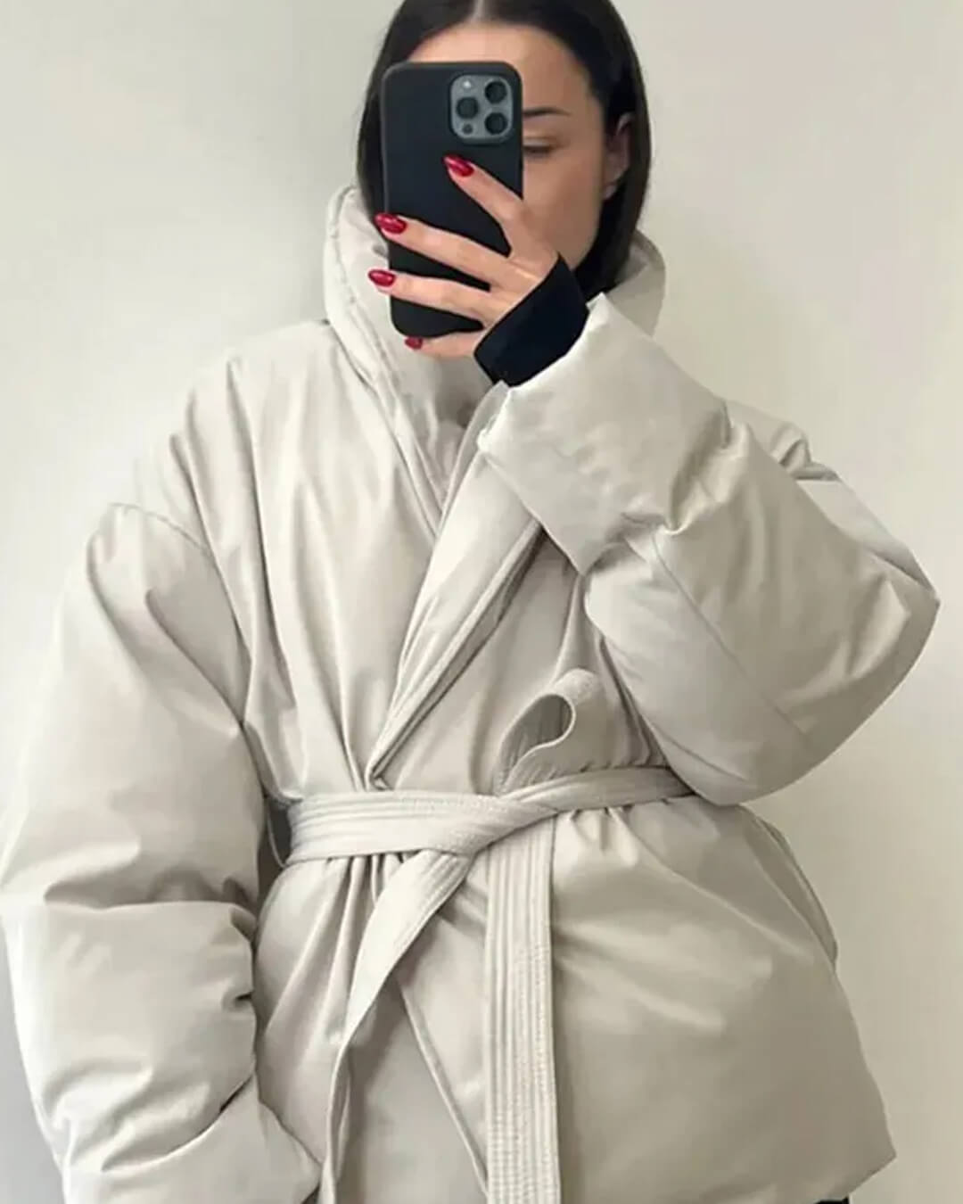 Seame CH - Cassy Tie - Belt Coat - Jackets - aW1762253591248803154