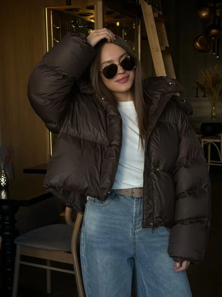 Seame CH - Kayla Short Hooded Puffer Jacket - Jackets - HH1762253591248620169