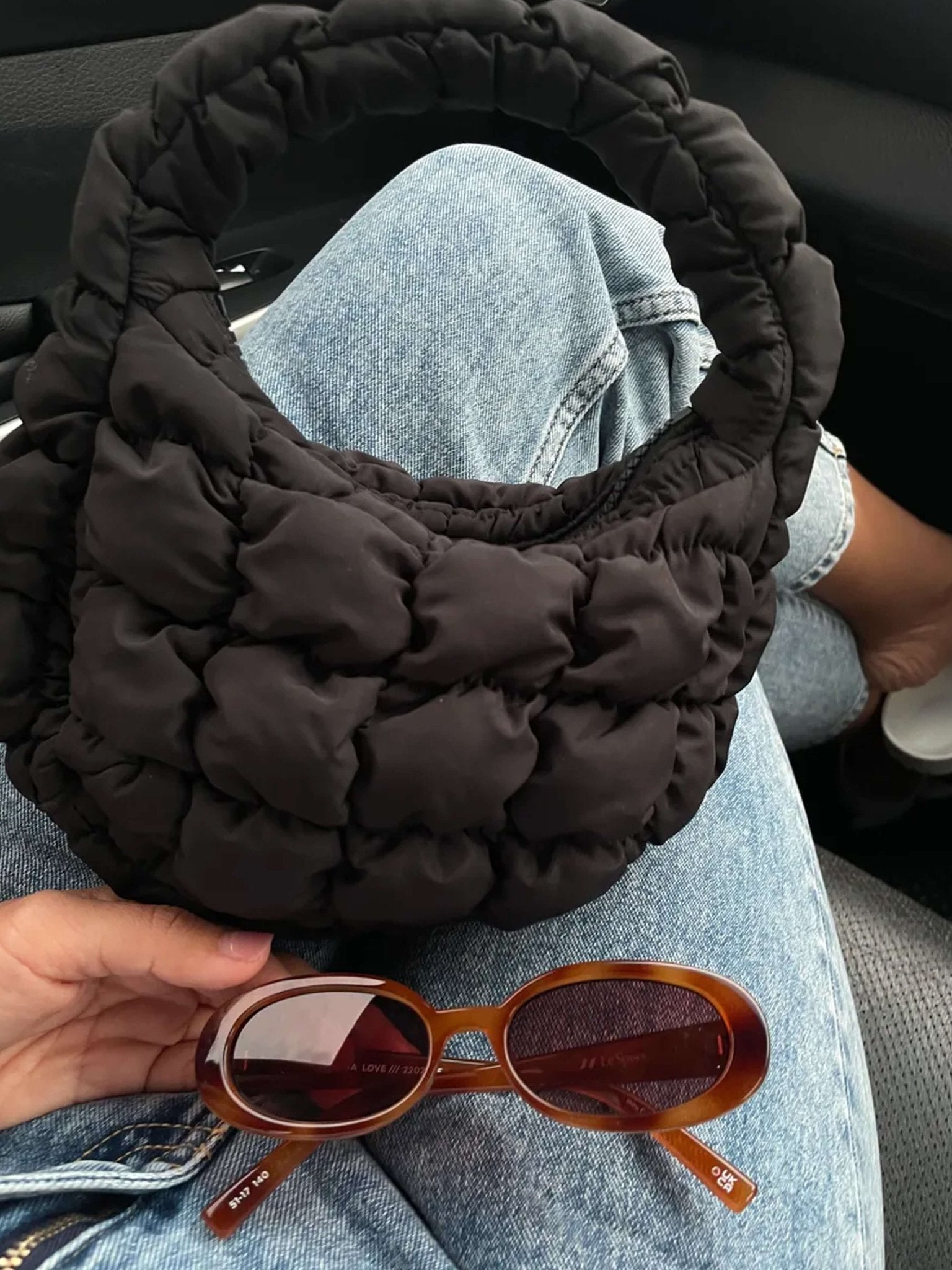 SEAME - Cloudy Puffer Bag Black Regular