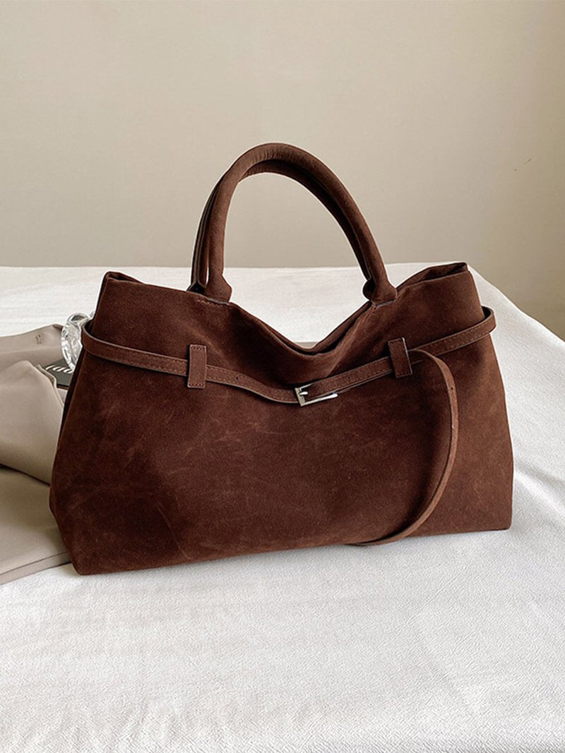 Seame - Dalila Suede Bag Beige Regular