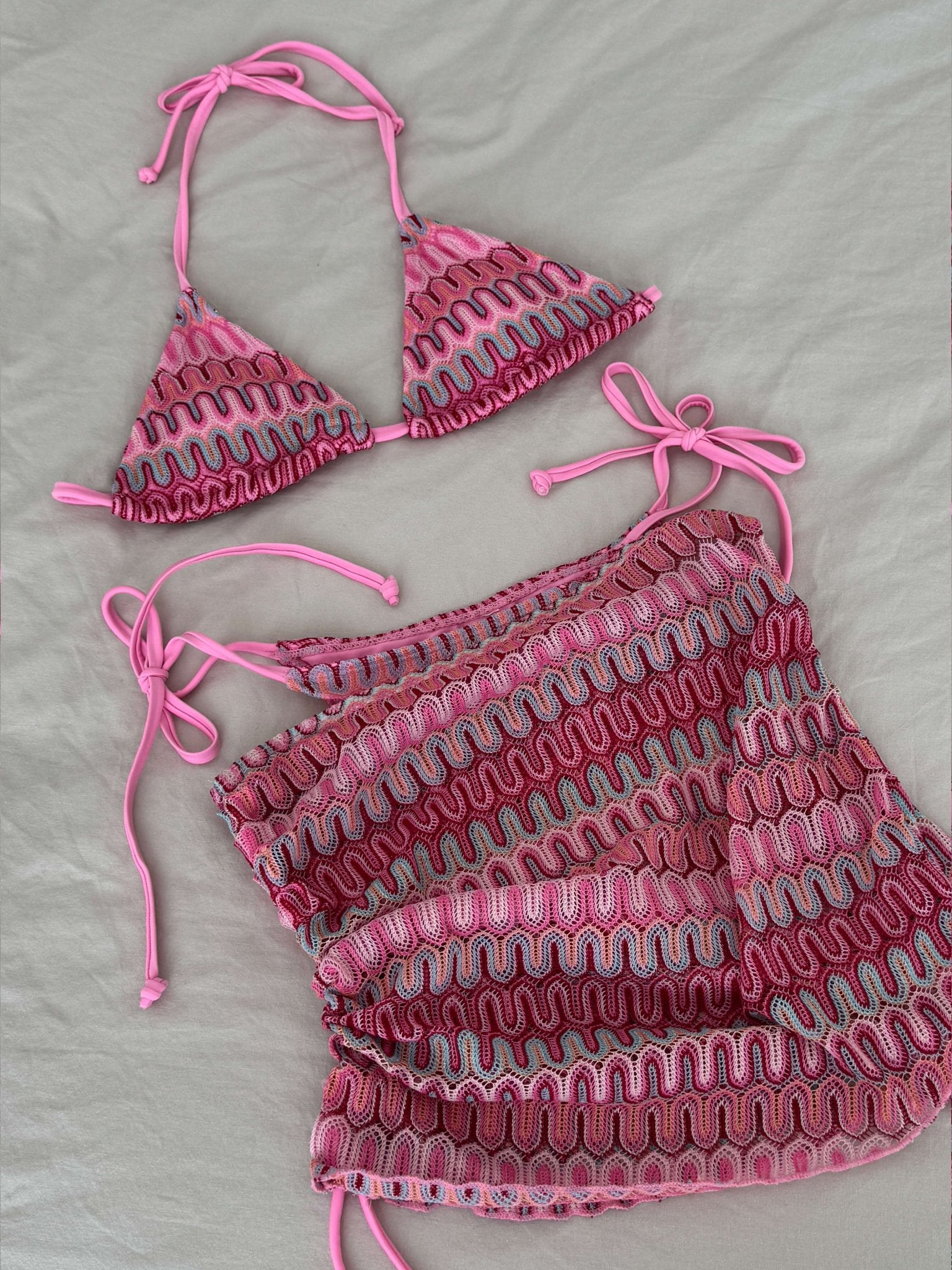 Seame - Donna Bikini Set Pink S