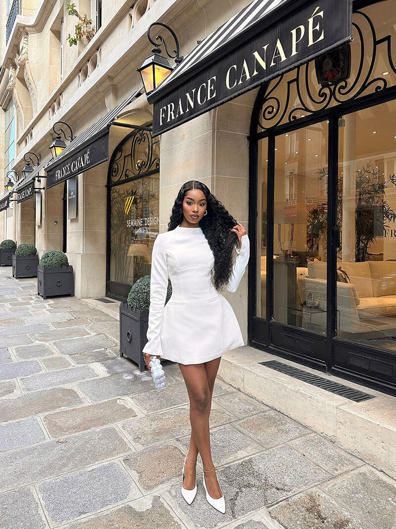 Seame - Elysia Mini Dress White S