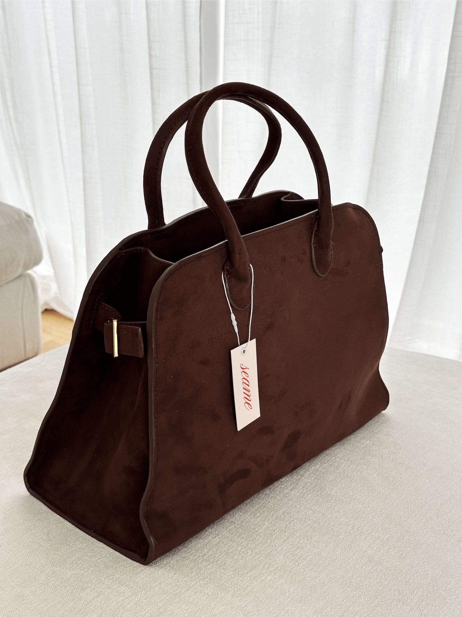 Seame - Henna Shopper Bag Suede Brown