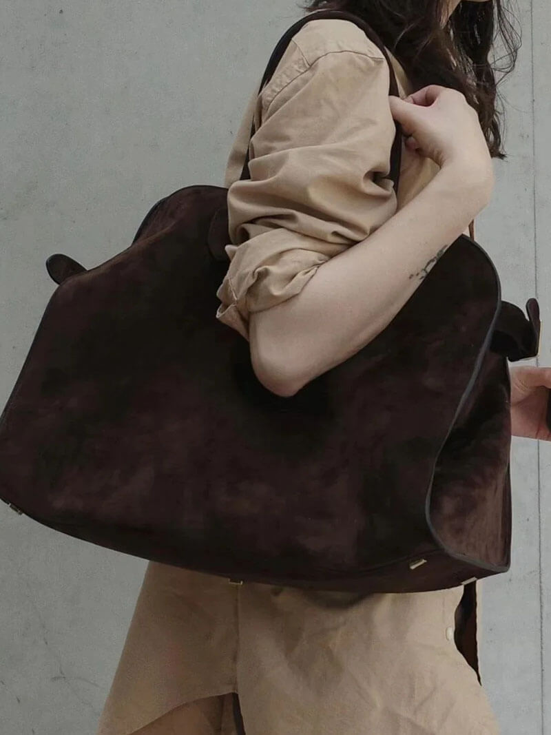 Seame - Henna Shopper Bag Suede Brown