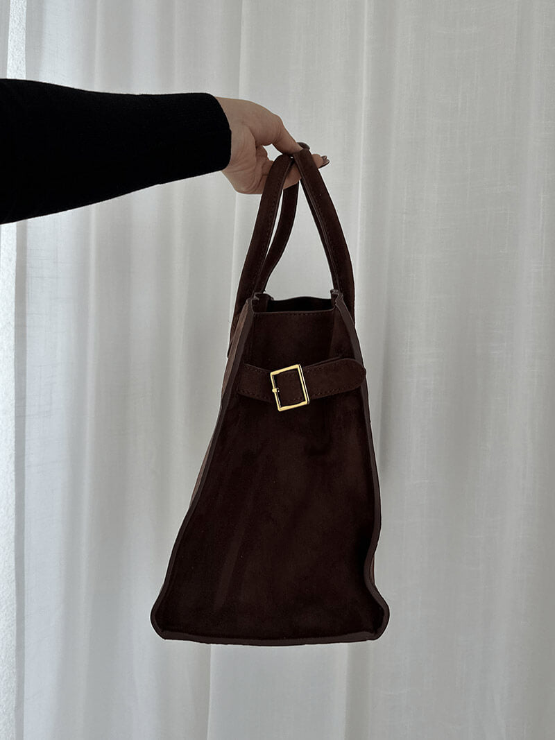 Seame - Henna Shopper Bag Suede Brown