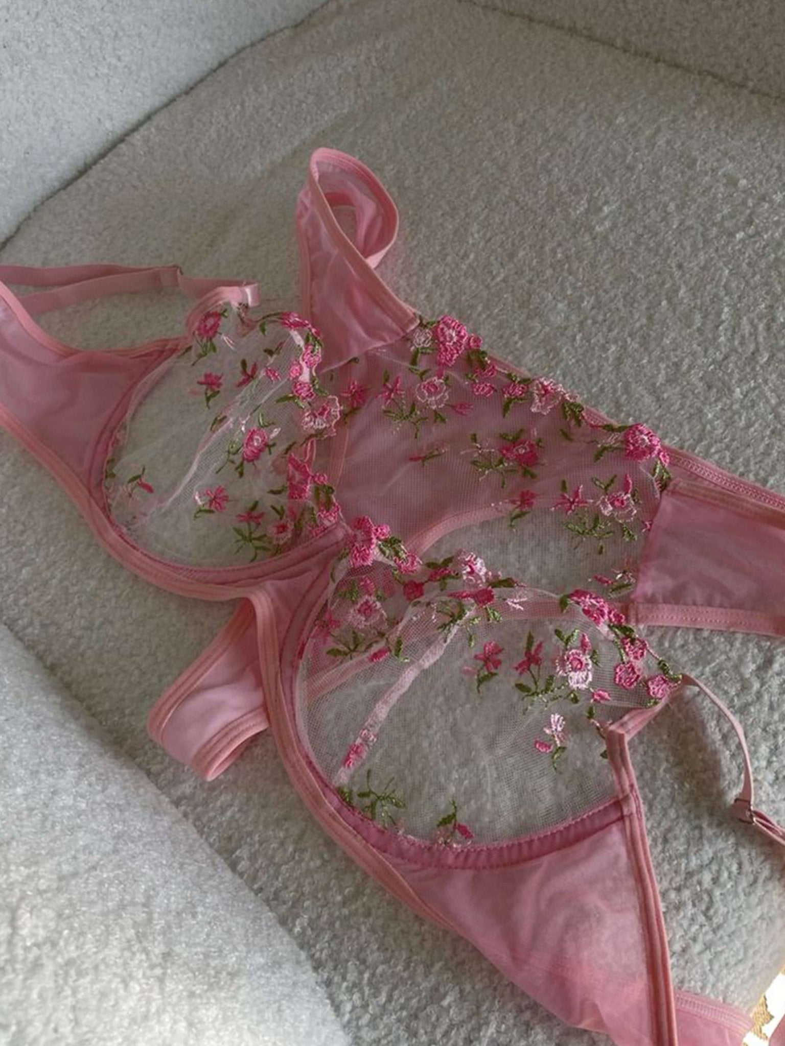 Seame - Kyla Lingerie Set Pink S