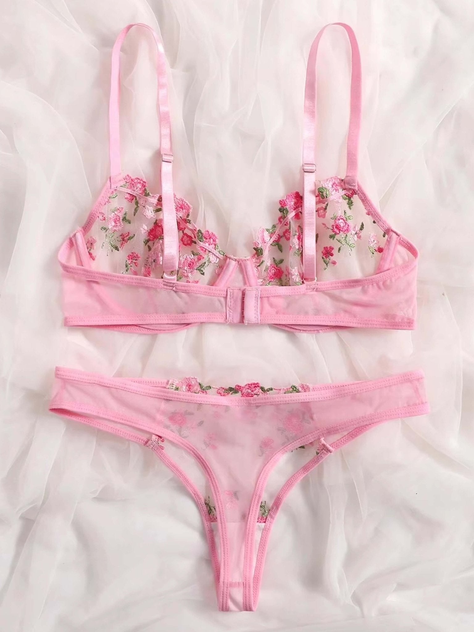 Seame - Kyla Lingerie Set Pink S
