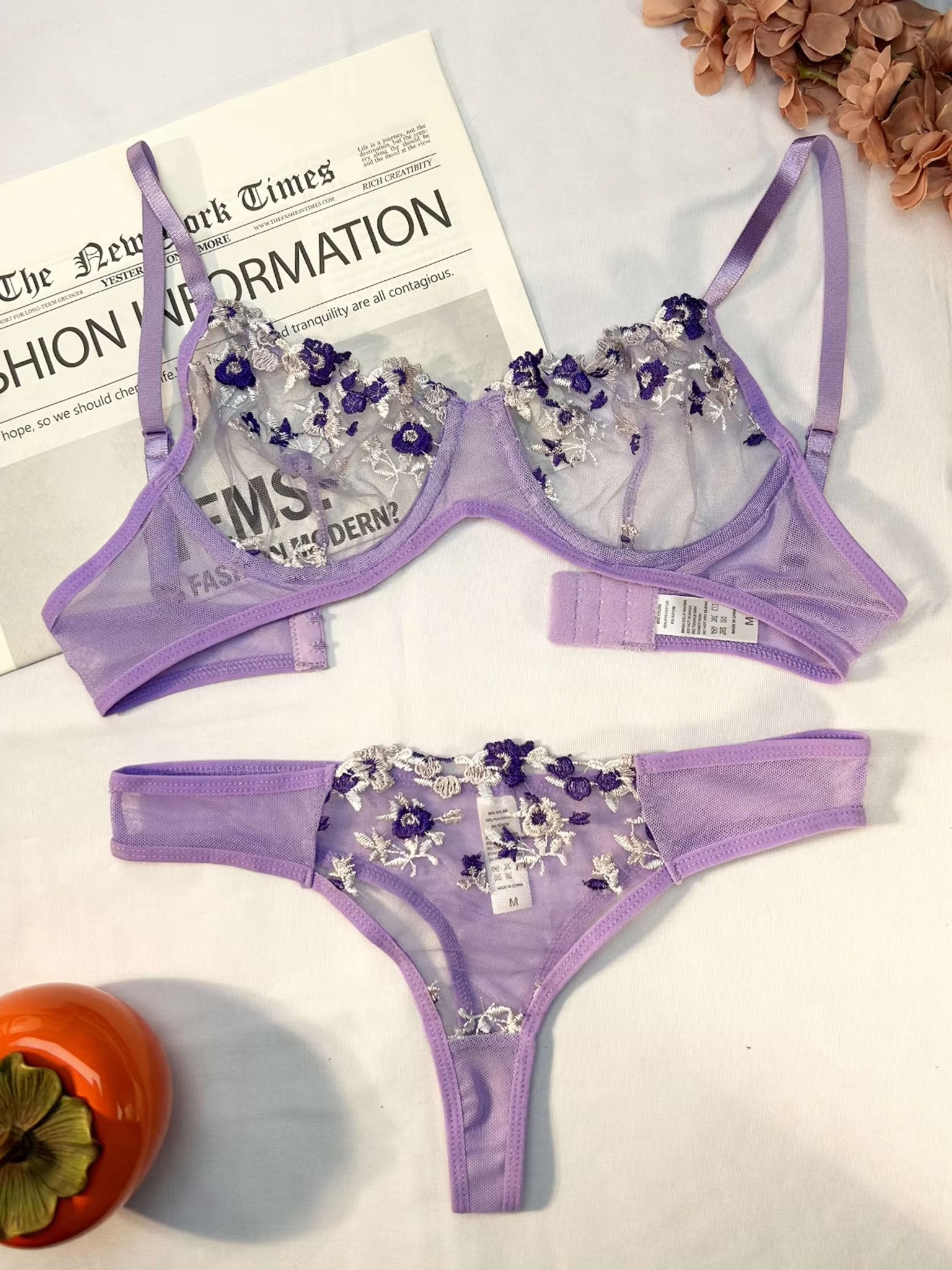 Seame - Kyla Lingerie Set Purple S