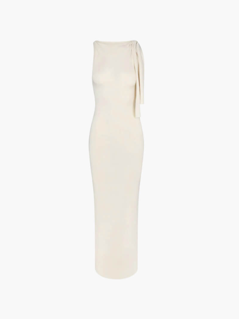 Seame - Kylie knotted maxi dress Creme S