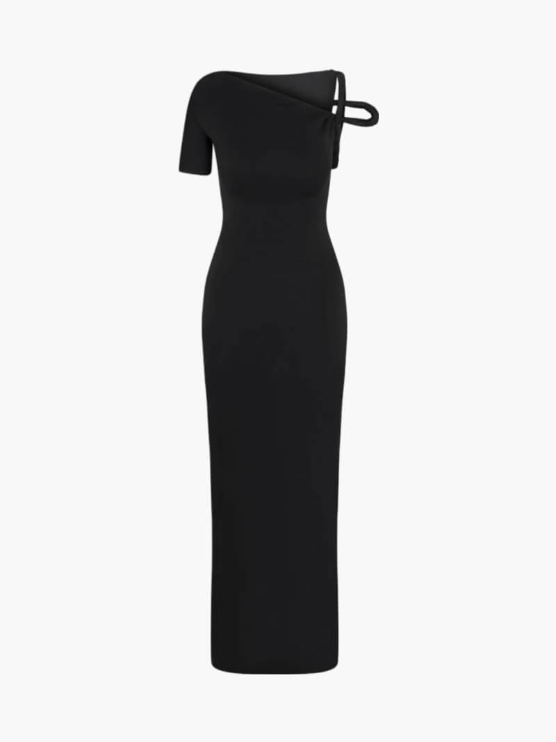 Seame - Kylie twisted maxi dress Black S