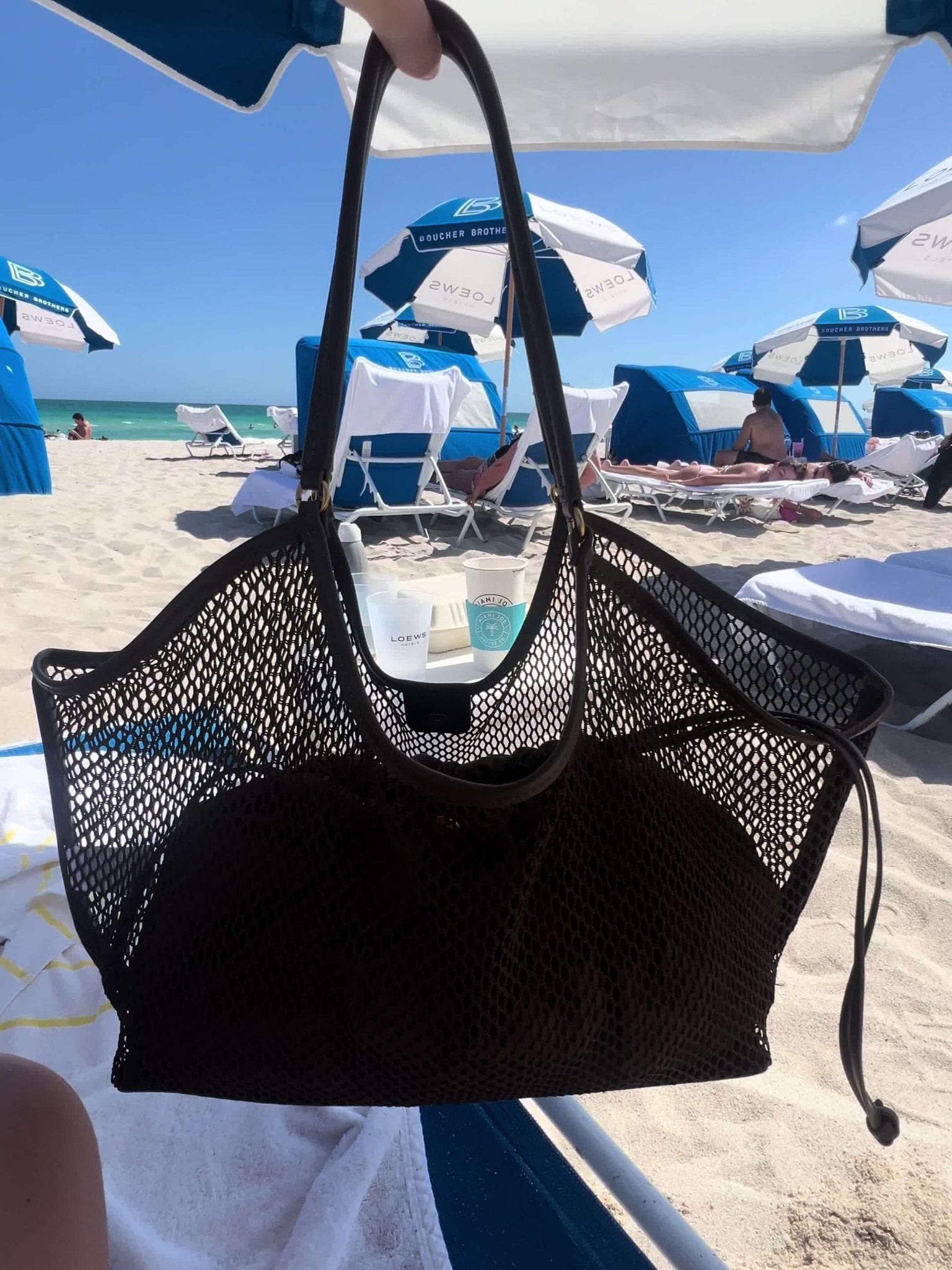 Seame - Maya Mesh Shopper Bag Brown Regular