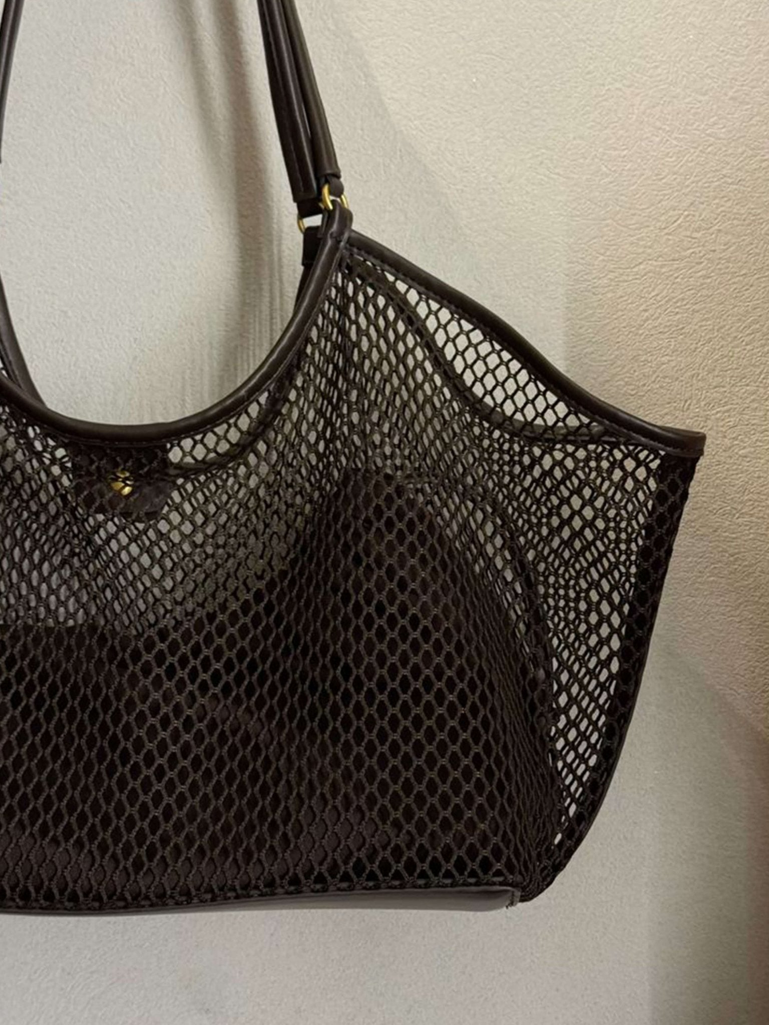 Seame - Maya Mesh Shopper Bag Brown Regular