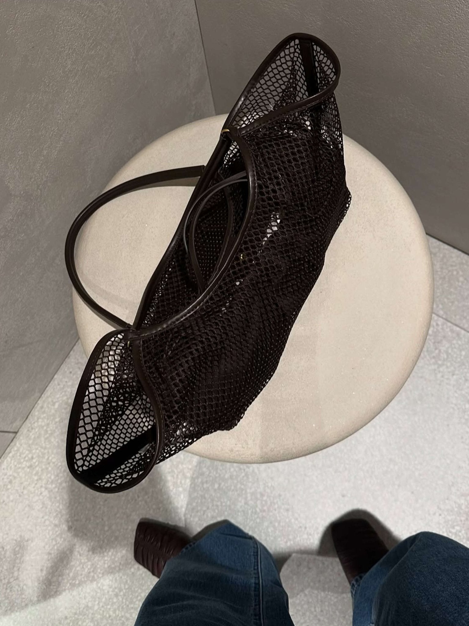 Seame - Maya Mesh Shopper Bag Brown Regular