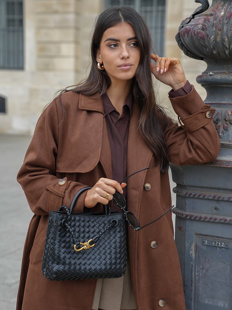 Seame - Molly faux suede Trenchcoat S