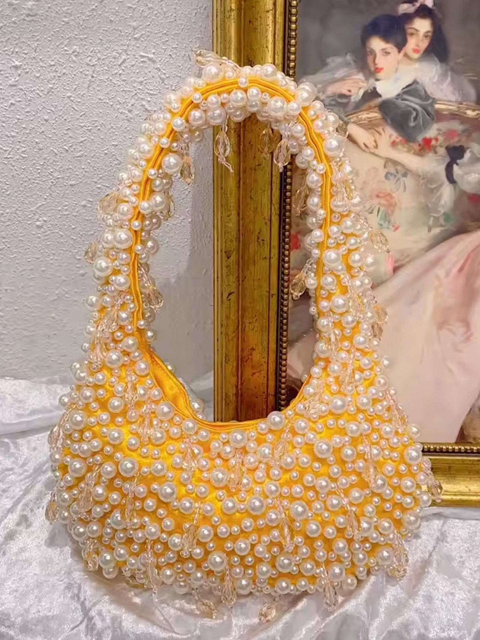 Seame - Sabrina Pearl Bag Orange Regular