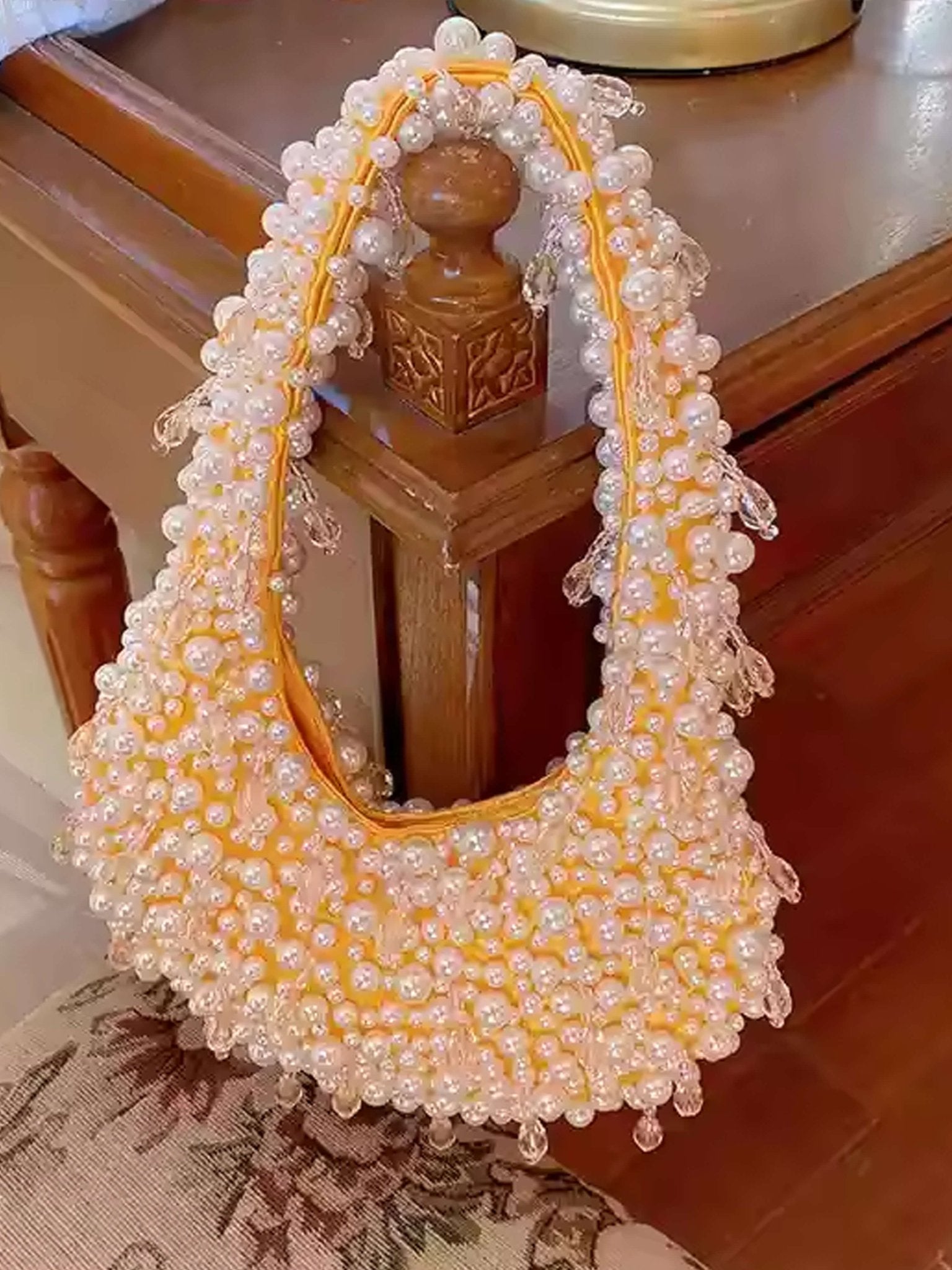 Seame - Sabrina Pearl Bag Orange Regular