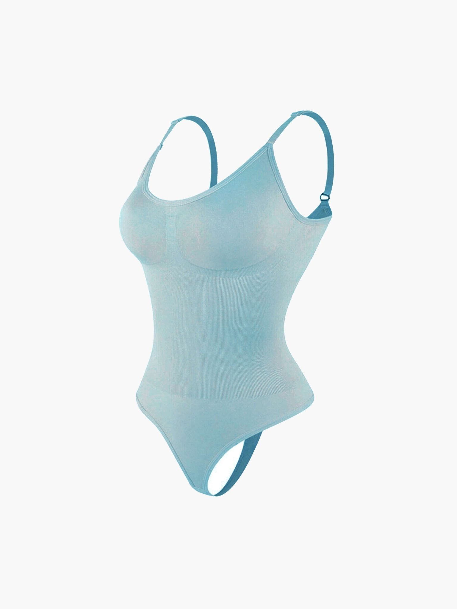 Seame - SEAME Shapewear Thong Bodysuit Sky Blue S