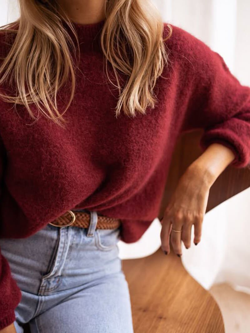 Seame - Shiela Burgundy Pullover Burgundy S