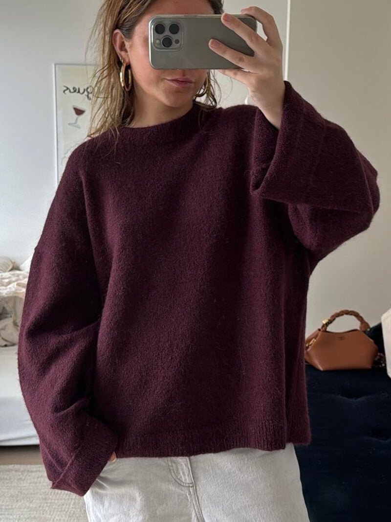 Seame - Shiela Burgundy Pullover Burgundy S